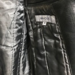 アバハウス革ハーフコートの画像