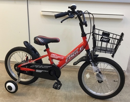 お得＜新品・未使用車＞アメリカンイーグル・16インチキッズ自転車・レッド・子供用