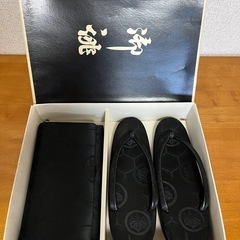 和装小物 喪服用バッグと草履セット