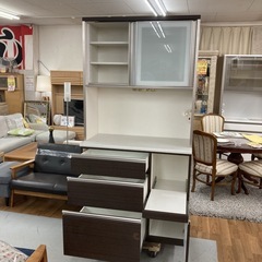ジモティー限定価格！S386 ⭐ NITORI ニトリ キッチンボード アルミナ ソフトクローズ搭載 幅100.5 USEDの画像