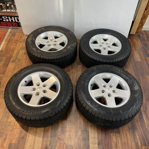 Jeep ジープ ラングラー ホイール タイヤセット JEEP ジープ JKラングラー 17×7.5J 5H 127 +44.45 PCD アルミホイール