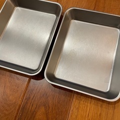 無印良品　ステンレスバット2枚組　の画像