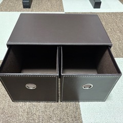 収納ボックス（ニトリ製） & 枕（IKEA製）の画像