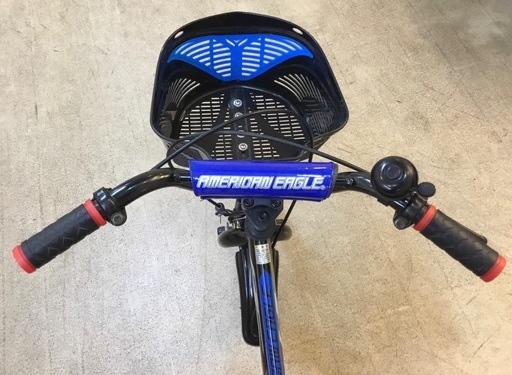 お得?＜新車・未使用＞アメリカンイーグル 16インチキッズ自転車・ブルー補助輪付き・子供用