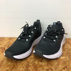 【A503】スニーカー adidas ブラック×ホワイト 23....