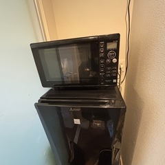 冷蔵庫　電子レンジの画像