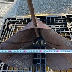 小川農具 畦立器　培土器　小　畝立て　丸軸　耕運機　トラクター用　アタッチメント　作業機　うね立て　中耕 耕うん　田　畑　家庭菜園　培土機　の画像