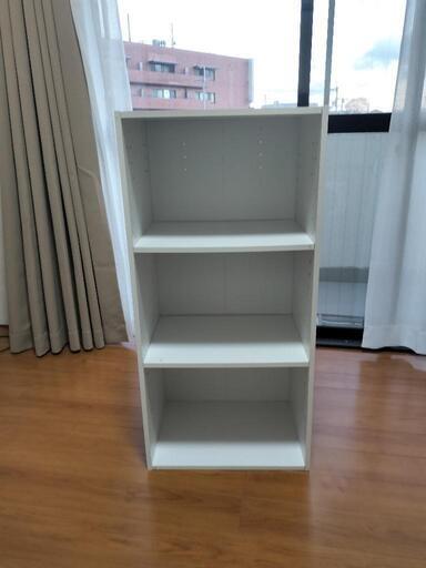 カラーボックス白×3個