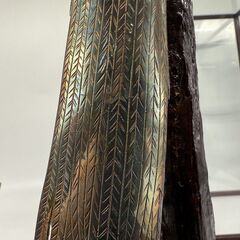 【愛品倶楽部柏店】光則作 銀製 尾長鶏 工芸品 美術 硝子ケース付の画像