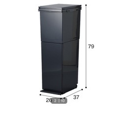 新品未使用ニトリ　ゴミ箱　2段　の画像