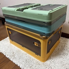 【2月取引価格】折り畳み　コンテナ　収納 Mサイズ3つ