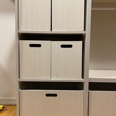 【取引中】ニトリNカラボ　3段　レギュラー／ワイド　収納ボックス付きの画像