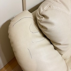 最終値下げ‼️3人掛けソファ　レザー　　　の画像