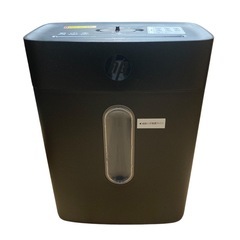HP 電動シュレッダー 家庭用(15L / 1-3人用) 静音65dB 18ヶ月メーカー保証 / 5x18mmミニクロスカット6枚同時細断(リモートワーク/在宅勤務/オフィス) 連続細断4分間 大容ダストボックス（160枚収納）/ 小型スリム/キャスター無し ブラックの画像