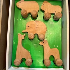 【値下げ】ニチガン　どうぶつ付つみきぐるまの画像