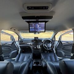 エルグランド★美品★希少IMPULフェイス【350HWSアーバンクロム4WD】車検フルR9年3月・パワーバックドア・フリップダウン・本革調シート・社外アルミ…の画像