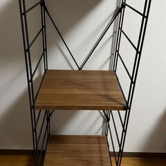 [山善] ラック (キャスター付き) 【全体耐荷重100㎏】 棚...
