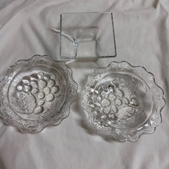 🌼美品　ガラス皿　3枚