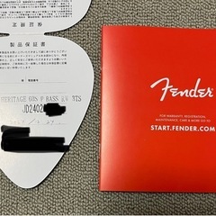 Fender HERITAGE 60s PB ギグバッグ付きの画像