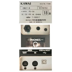 【取引中】KAWAI 電子ピアノ CN27R【無料配送可能】の画像