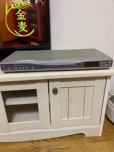 ヴィンテージ加工?ホワイトシャビー?ローボード　シャープ32インチテレビ　DVDプレイヤー　セットも出来ます