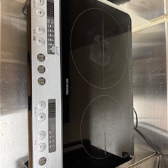 アイリスオーヤマ　2口IHコンロ　脚付の画像