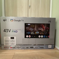 定価34500円 新品 FPD チューナーレス テレビ 43インチ Google TV VESA の画像