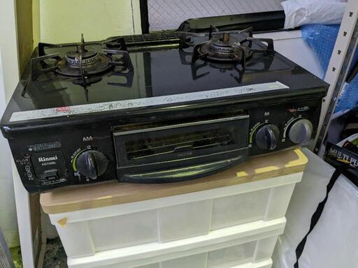 【終了】ガスコンロ　Rinnai kgt56bl　都市ガス用