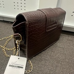 タグ付き未使用美品✨✨ブラウンのショルダーバックの画像