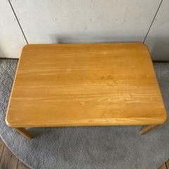 【554】ナチュラルウッド 折りたたみ　長方形 木製座卓