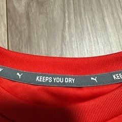 キッズ　PUMA プーマ　トレーニング用Tシャツ レッド　ASIA160の画像