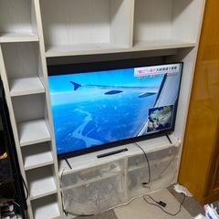 42インチまで入ります　テレビ台　収納