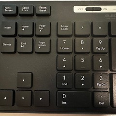 エレコム ワイヤレスキーボード　TK-FDM110TXBKの画像