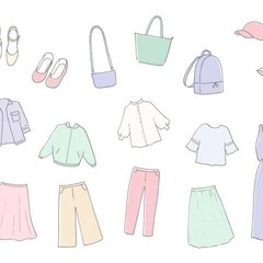 レディースの服や小物とお菓子を交換してください。
