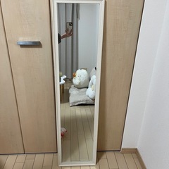 ウォールミラー　ホワイト
