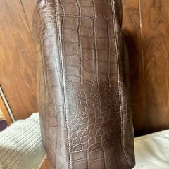 ブラウン　大容量ハンドバッグの画像