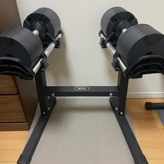 【セット】フレックスベル（FLEXBELL）可変式ダンベル32kg 2kg刻み2個セット＋専用スタンド＋インクラインベンチの画像