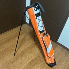 【美品】ゴルフ スタンドケース オレンジ