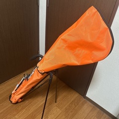 【美品】ゴルフ スタンドケース オレンジの画像