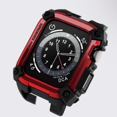 Apple Watchケース+スチールウォッチバンドブラックマグ...