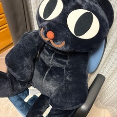 【巨大】黒猫そいねこみーちゃん大きめぬいぐるみの画像