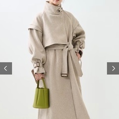 FREAK'S STORE ウーリー スタンド トレンチコート フリーサイズ 定価18000円の画像