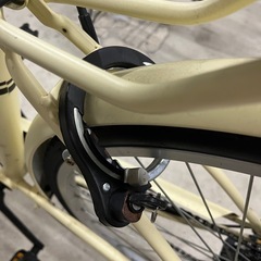 カゴ付き自転車ママチャリ26インチ6段変速の画像