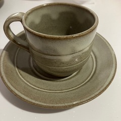 湯布院焼　祥納蘊窯　ペアカップ　小皿　6セットの画像