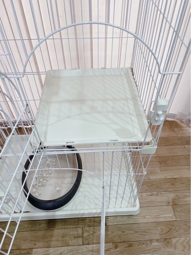 キャットゲージ　3段　猫　ペット　ゲージ　トイレ付き
