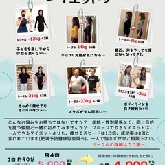 【4名様限定】2ヶ月で変わる！市川で始める集中ダイエットサークル 