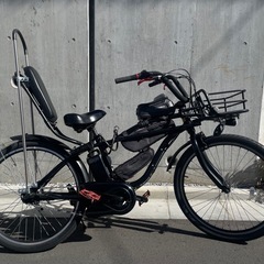 世界に一台 フルカスタム Panasonic × BEAMS 電動アシスト自転車 ビーチクルーザー e-BIKE 黒赤 BP02の画像