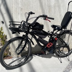 世界に一台 フルカスタム Panasonic × BEAMS 電動アシスト自転車 ビーチクルーザー e-BIKE 黒赤 BP02の画像