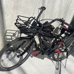 世界に一台 フルカスタム Panasonic × BEAMS 電動アシスト自転車 ビーチクルーザー e-BIKE 黒赤 BP02の画像