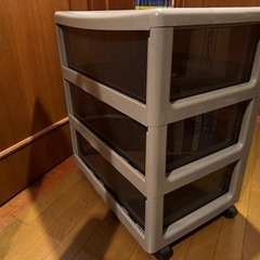 衣装ケース3段 キャスター付 の画像